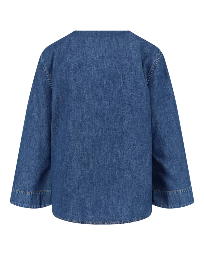 Valentino Garavani Women's Top Blue Cotton Blue