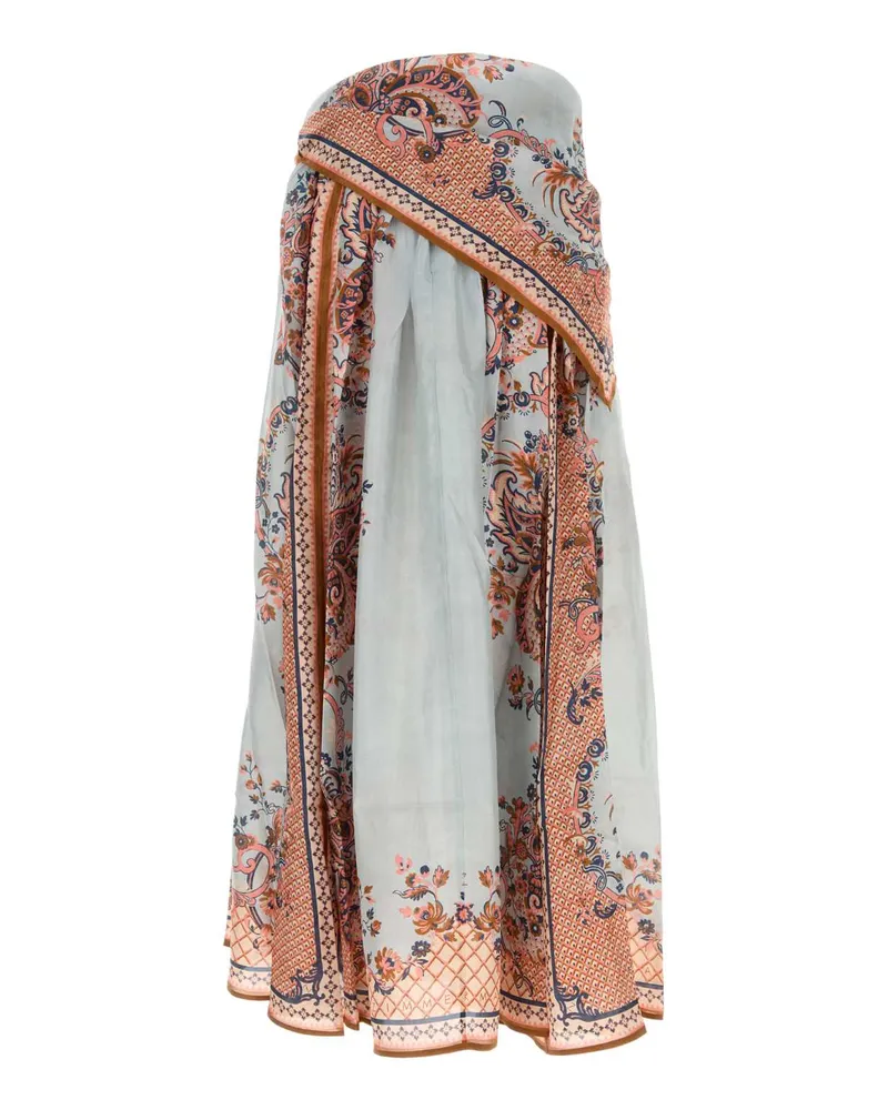 Zimmermann Aster Skirt — Blue Blue