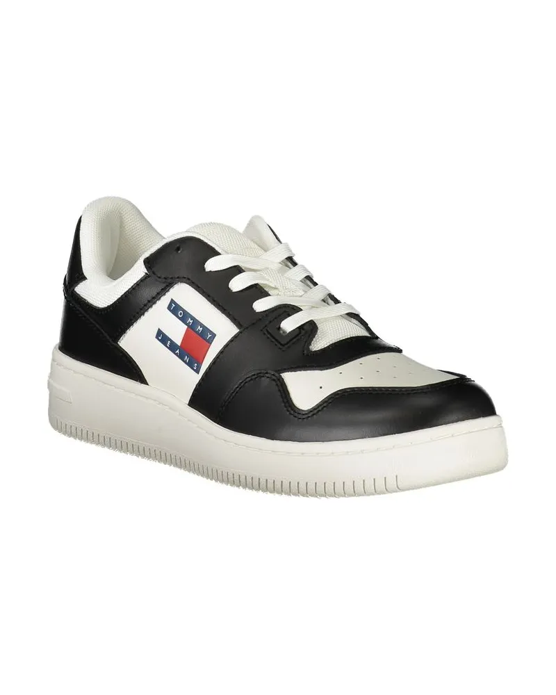 Tommy Hilfiger Colour-Block Leather Sneaker — White White