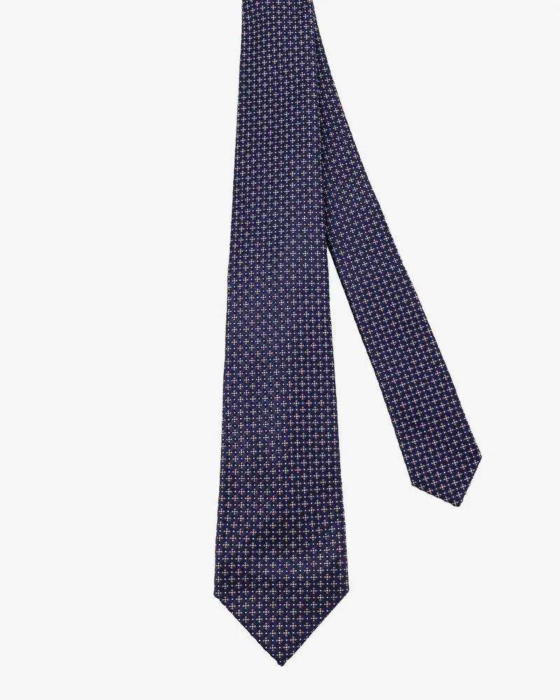 Kiton Men's Silk Tie Blue Ties & Bow Navy