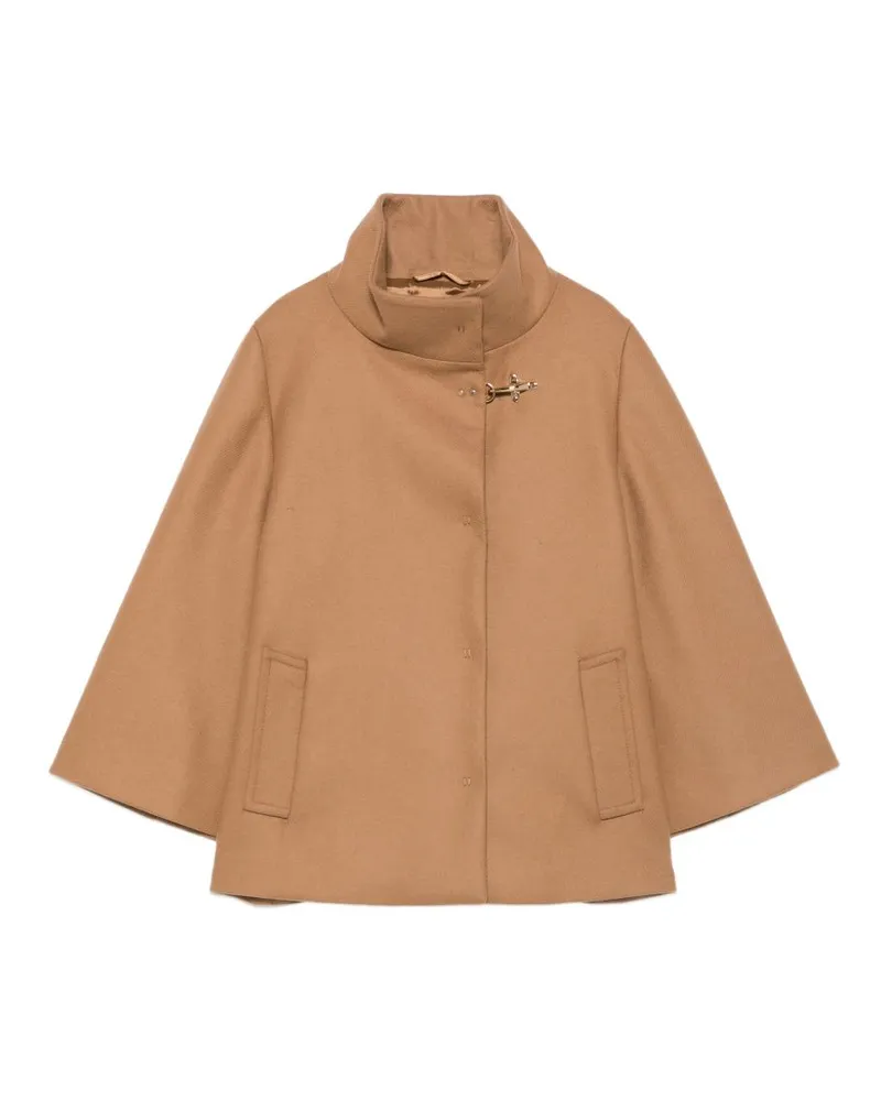 Fay Wool and Cashmere Cape — beige Beige