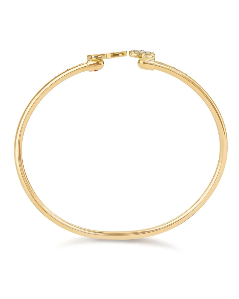 Roberto Coin Women's 18kt Yellow Gold Diamonds Bracelet Ss26 W Gold