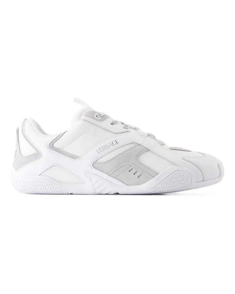 Versace Men's Sneakers -  Leather White Calfskin Shoes White