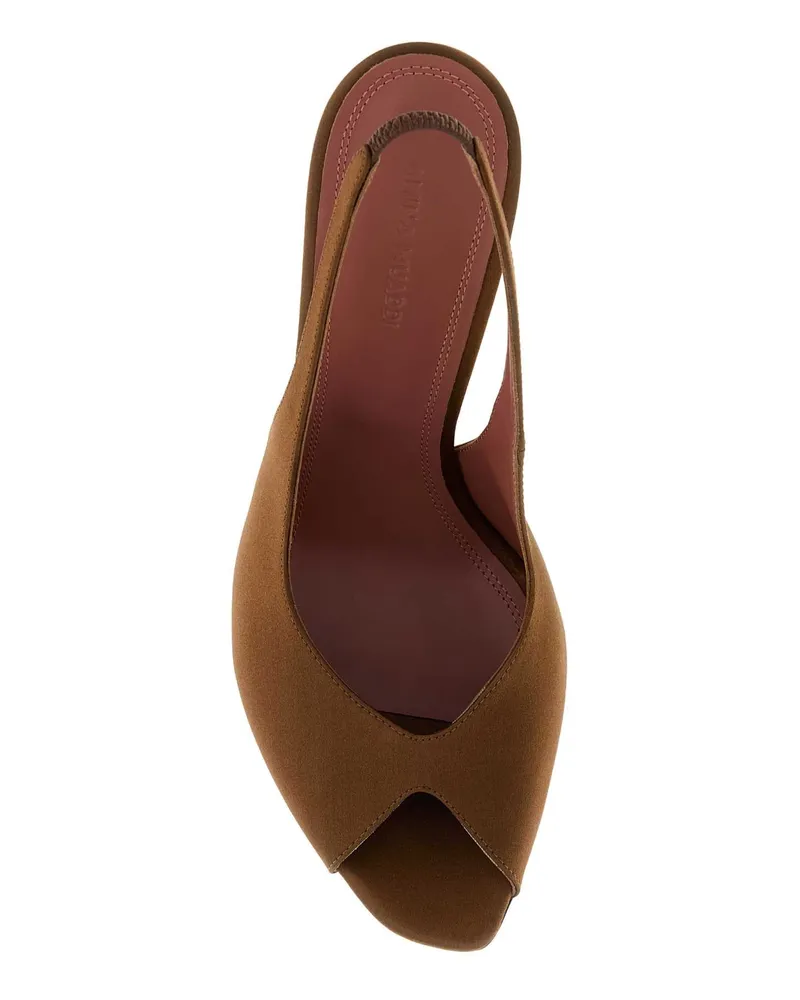 Amina Muaddi Mocha Sandali Sandal Brown