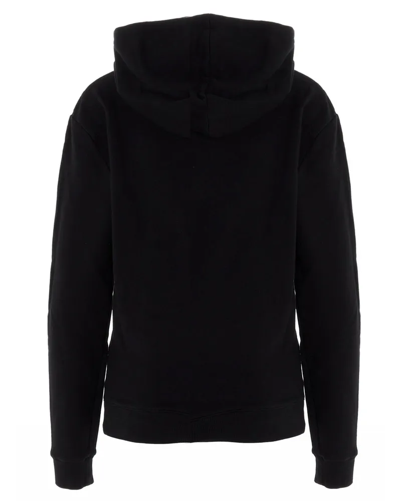 Saint Laurent Logo-Print Hoodie — Black Black