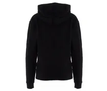 Logo-Print Hoodie — Black