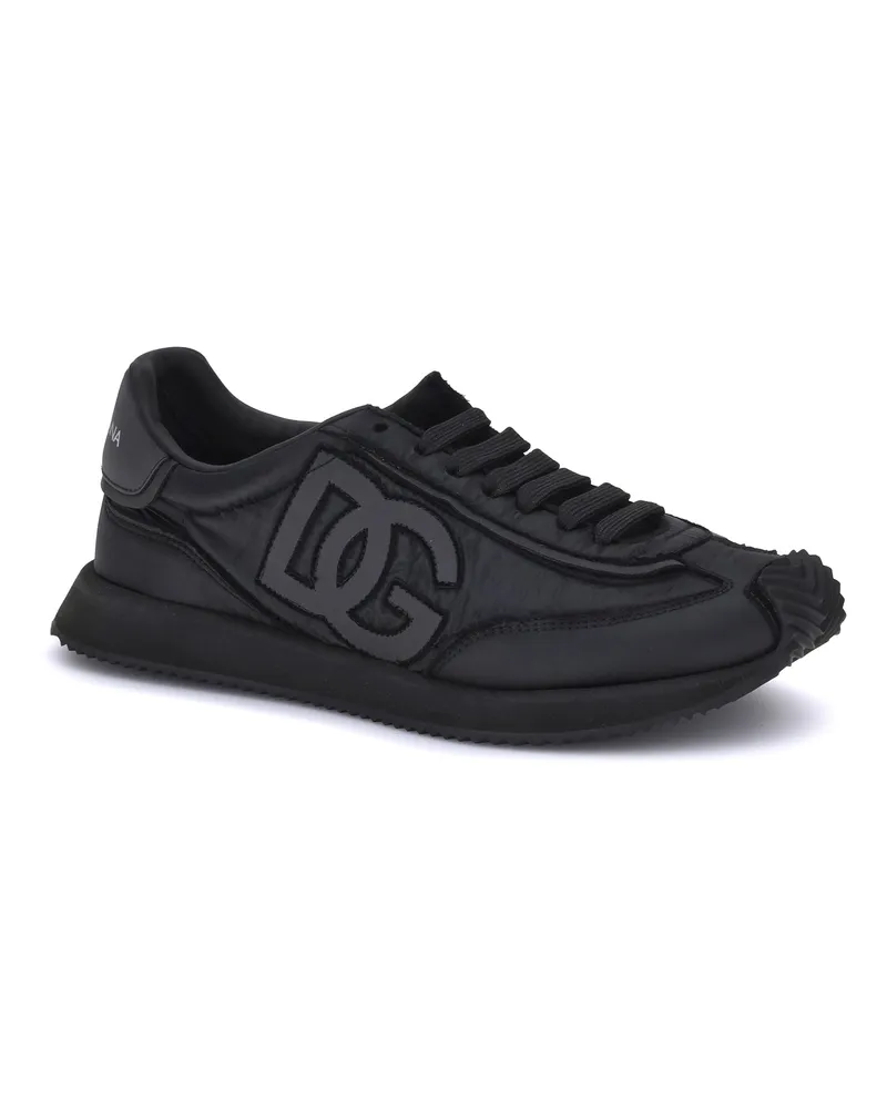 Dolce & Gabbana Men's Leather Sneakers Nero Upper: Fabric; Sole: Rubber Black