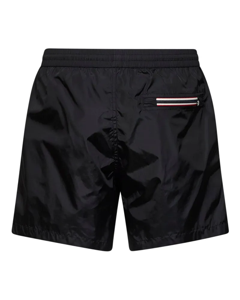 Moncler Men Swim Shorts Technical Nylon Black Polyamide Beachwear Sea Clothing Black