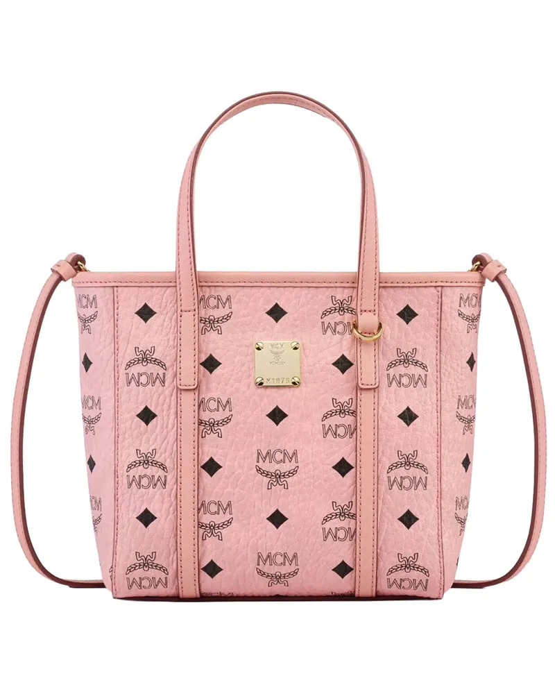 MCM Women's Toni Top-Zip Bag Pink Polyurethane Handbags Hand Pink