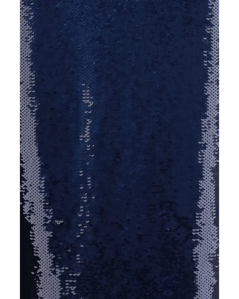 Tom Ford Women's Skirt Sequin Midi Royal Blue-Brown Silk Blue/brown Blue