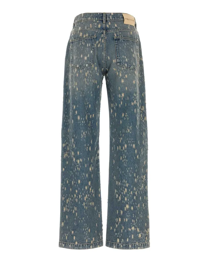 Alexander McQueen Bluewashed Exterior: Cotton Jean Blue