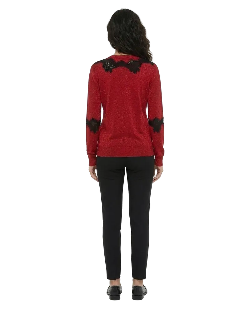 Dolce & Gabbana Women's Red Cotton Cardigan Clothing Red