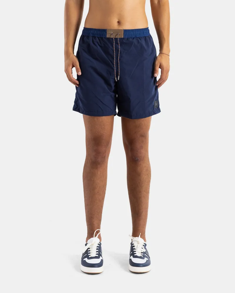 SEASE Men's Navy Blue Nylon Swim Shorts Navy