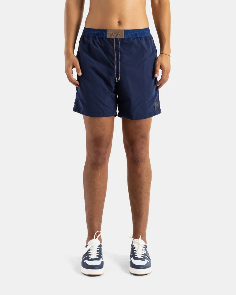 SEASE Men's Navy Blue Nylon Swim Shorts Navy