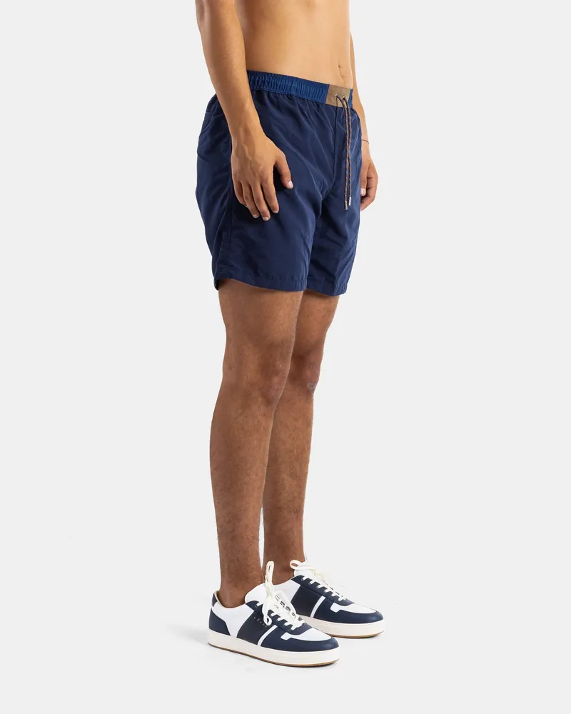 SEASE Men's Navy Blue Nylon Swim Shorts Navy