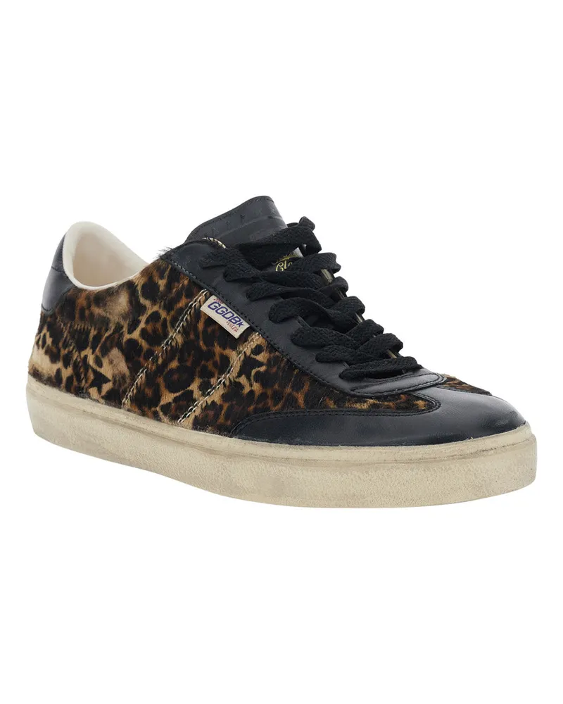 Golden Goose Men's Sneakers Soul-Star Brown Leather Cow Trainers Brown