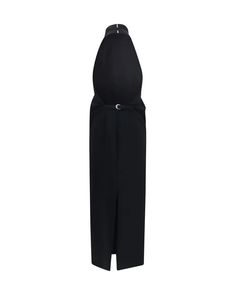 KHAITE Women's Black Polyester Cocktail Dress Black
