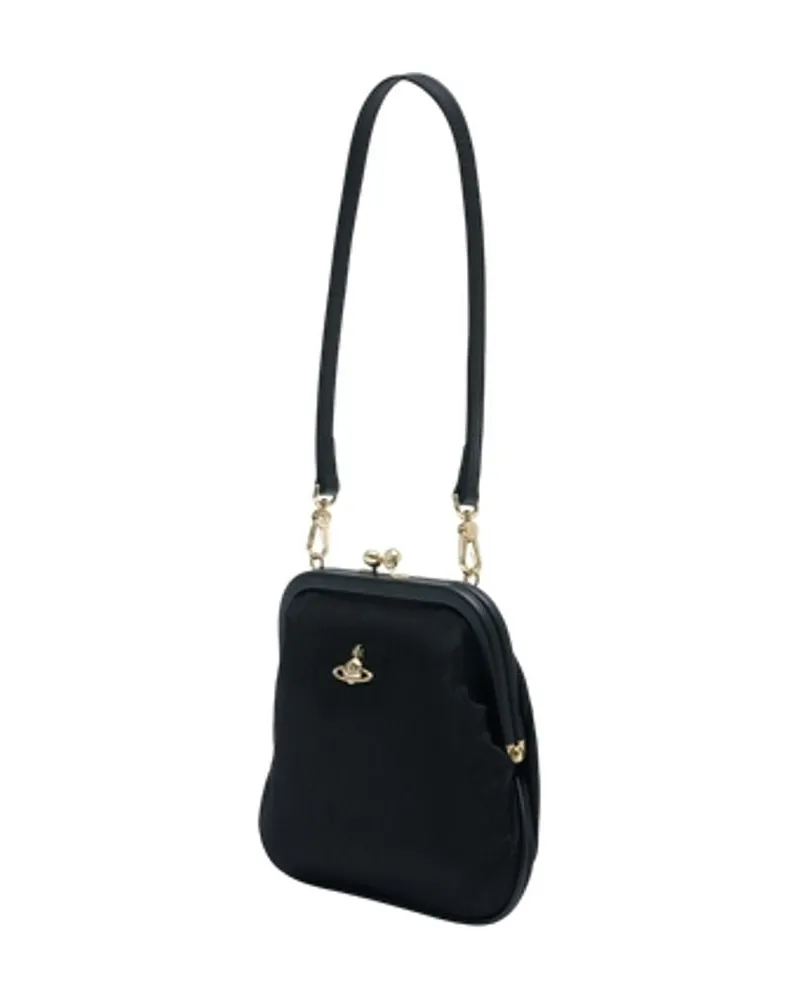 Vivienne Westwood Women's Vivienne Clutch - Westwood Viscose Black Bags Clutches Black