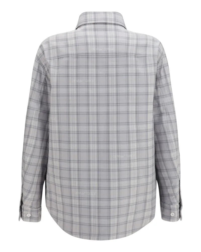 OFF-WHITE Check Jacket — Gray Gray