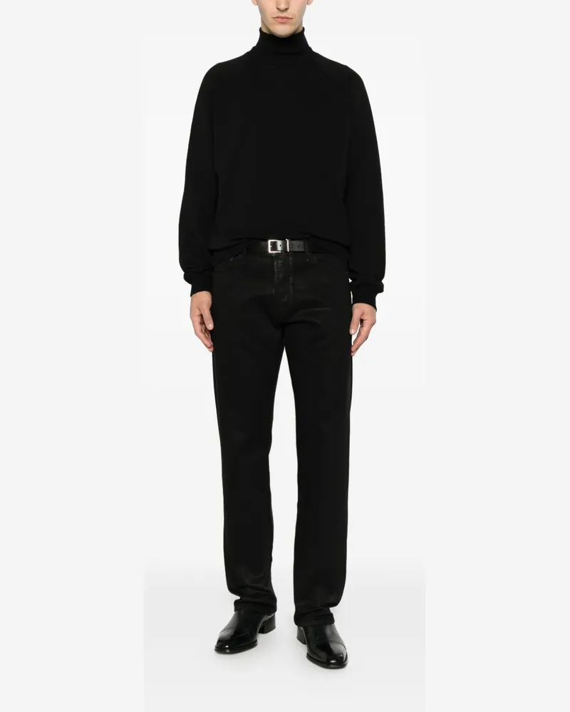 Tom Ford Men's Crewneck Sweatshirt Black Cotton Sweatshirts Sweater Black