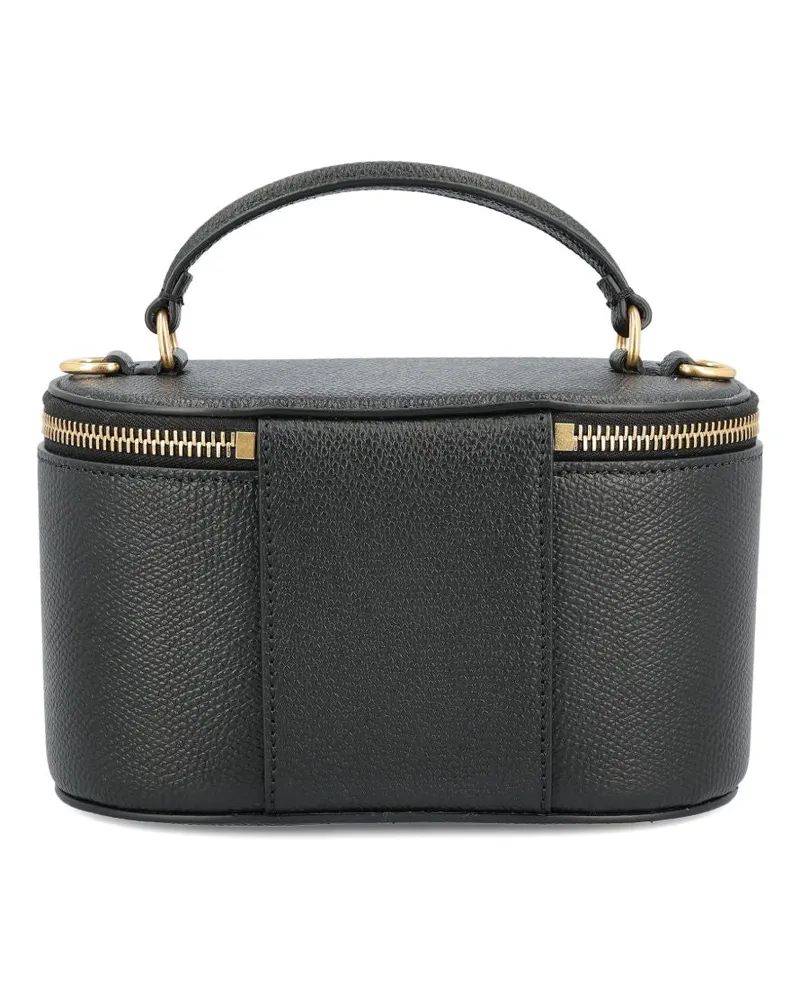 Valentino Garavani VLogo Grainy Leather Mini Bag — Black Black