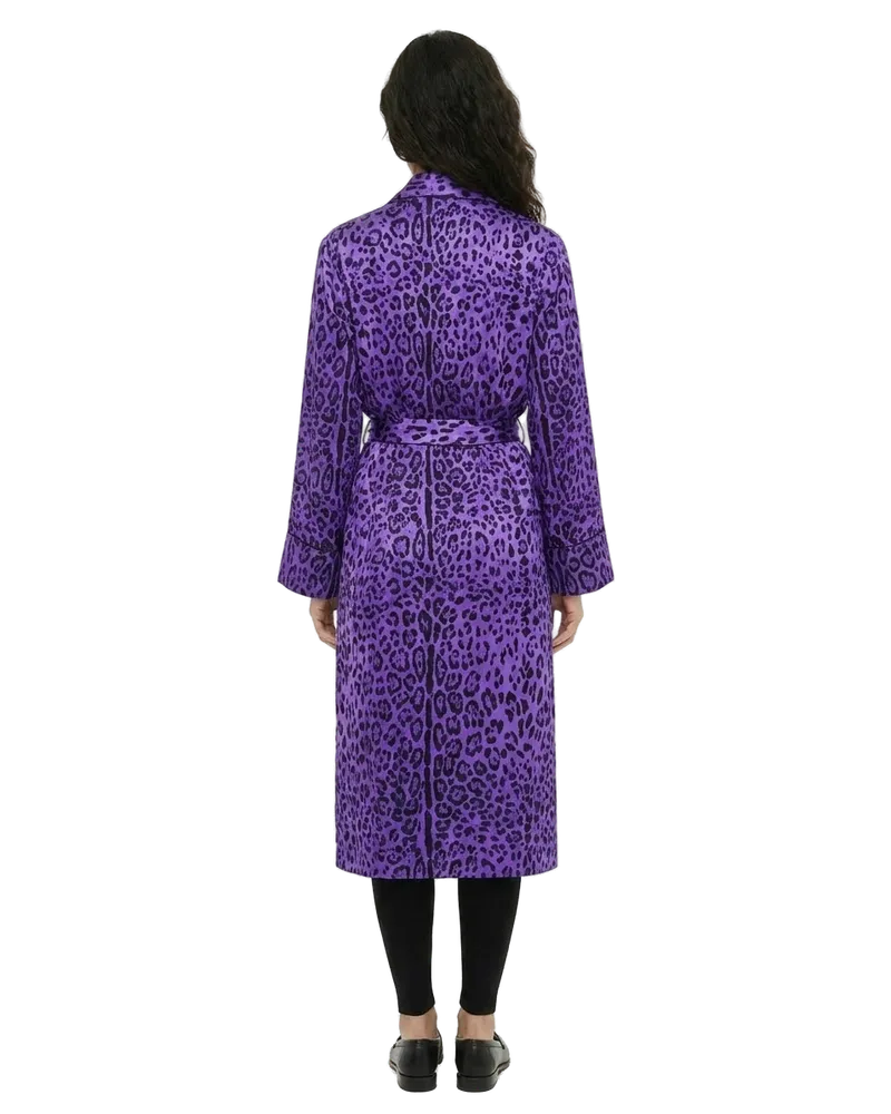 Dolce & Gabbana Women's Multicolor Silk Robe Clothing Purple