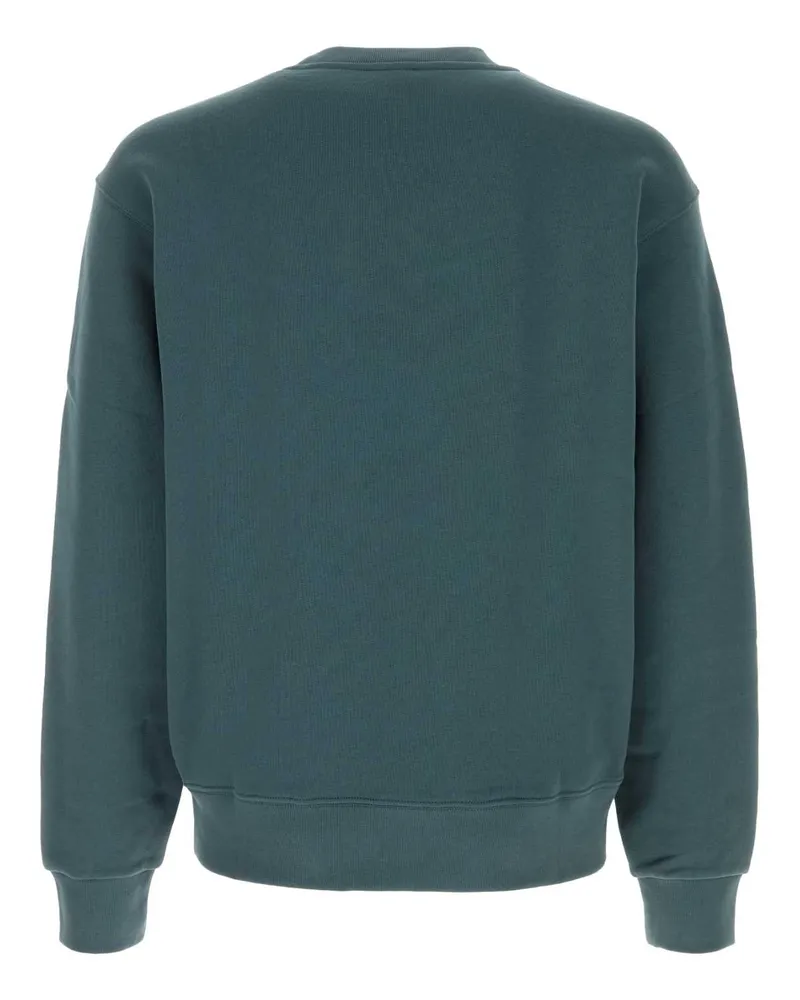 Kenzo Men's Air Force Blue Cotton Sweatshirt Anthracite Exterior: Felpe Sweater Green