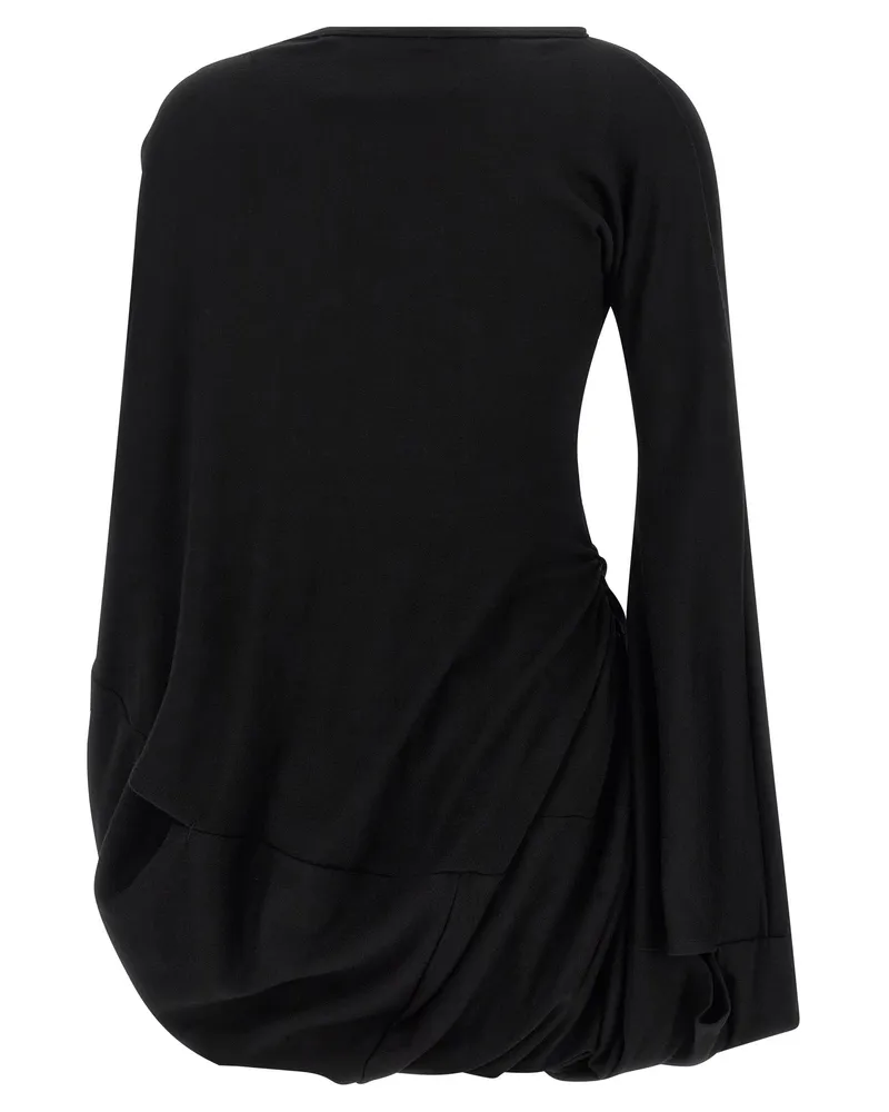 Junya Watanabe Asymmetrical Wool Blouse — Black Black