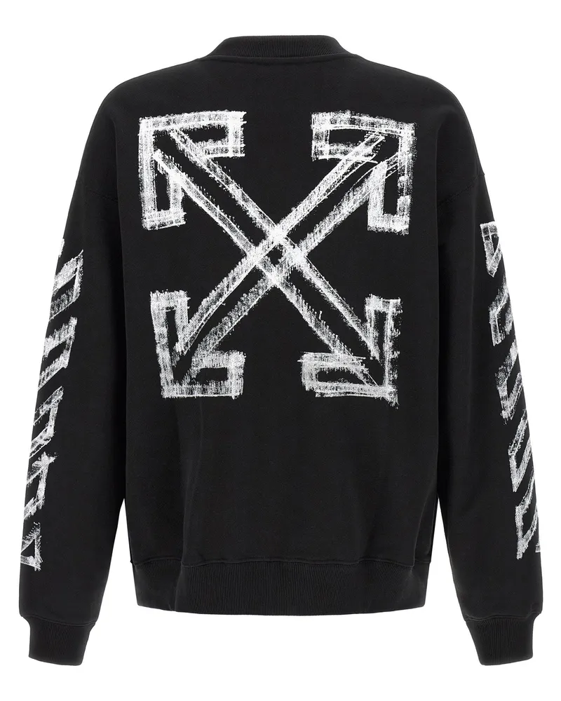 OFF-WHITE Motion Arrow Graphic Sweatshirt — Black Black