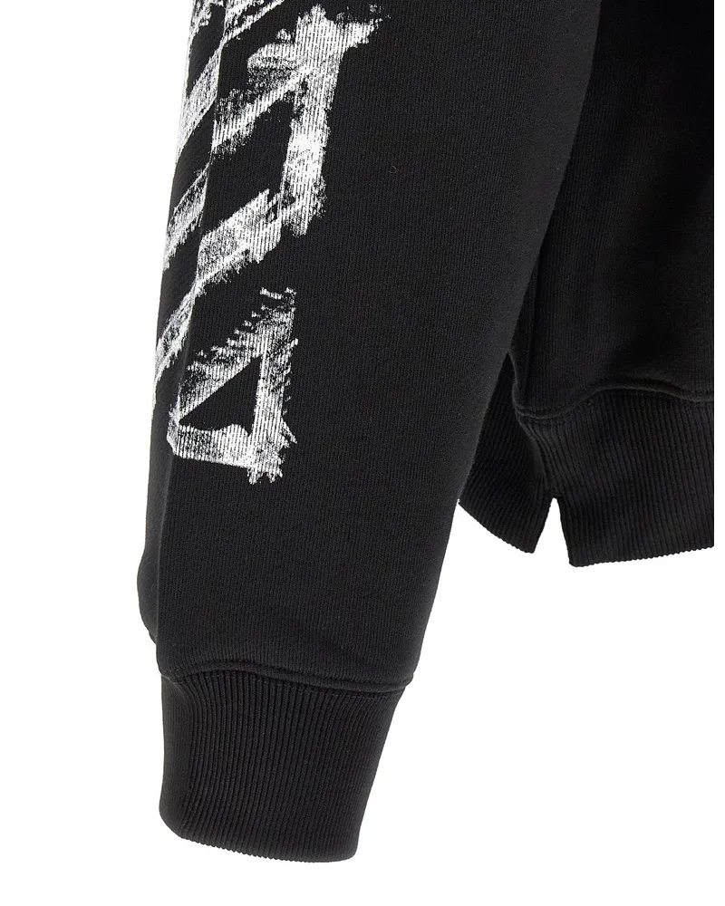 OFF-WHITE Motion Arrow Graphic Sweatshirt — Black Black
