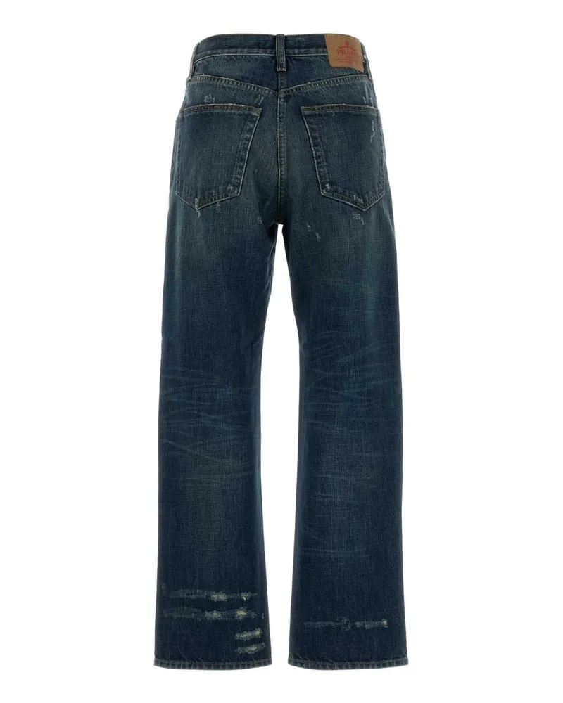 Prada Women's Denim Jeans Bleu Blue