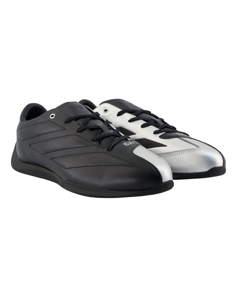 Y-3 Unisex Feroza Mer Lo Sneakers -  Leather Black Calfskin Shoes Black