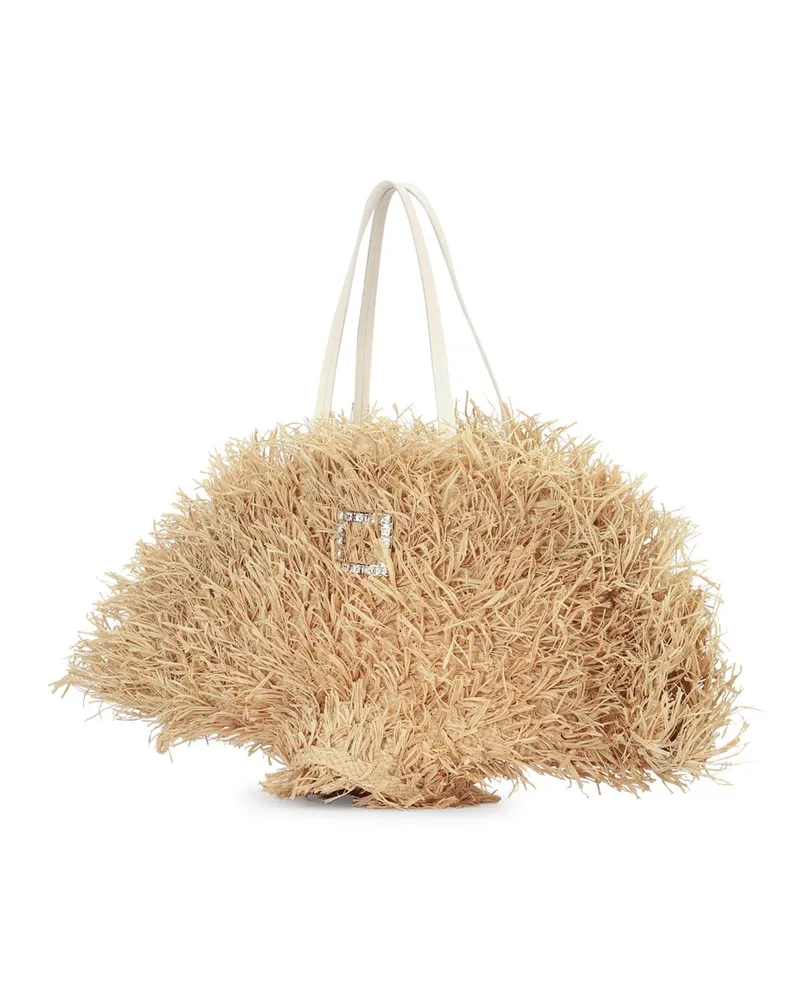 Roger Vivier Women's Tres Vivier Panier Large C600naturalec019cire Borse A Mano C600naturalec019cire' Bag Beige