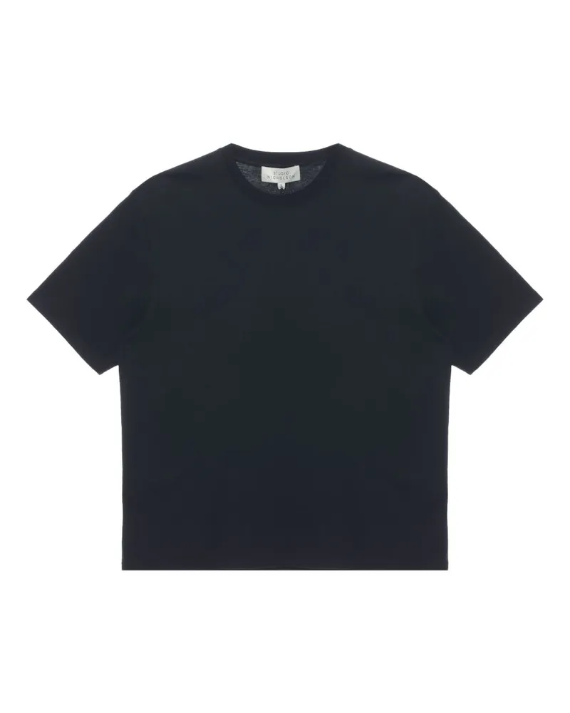 Studio Nicholson Men's T-Shirt Bric Black Cotton T-Shirts And Polos Black
