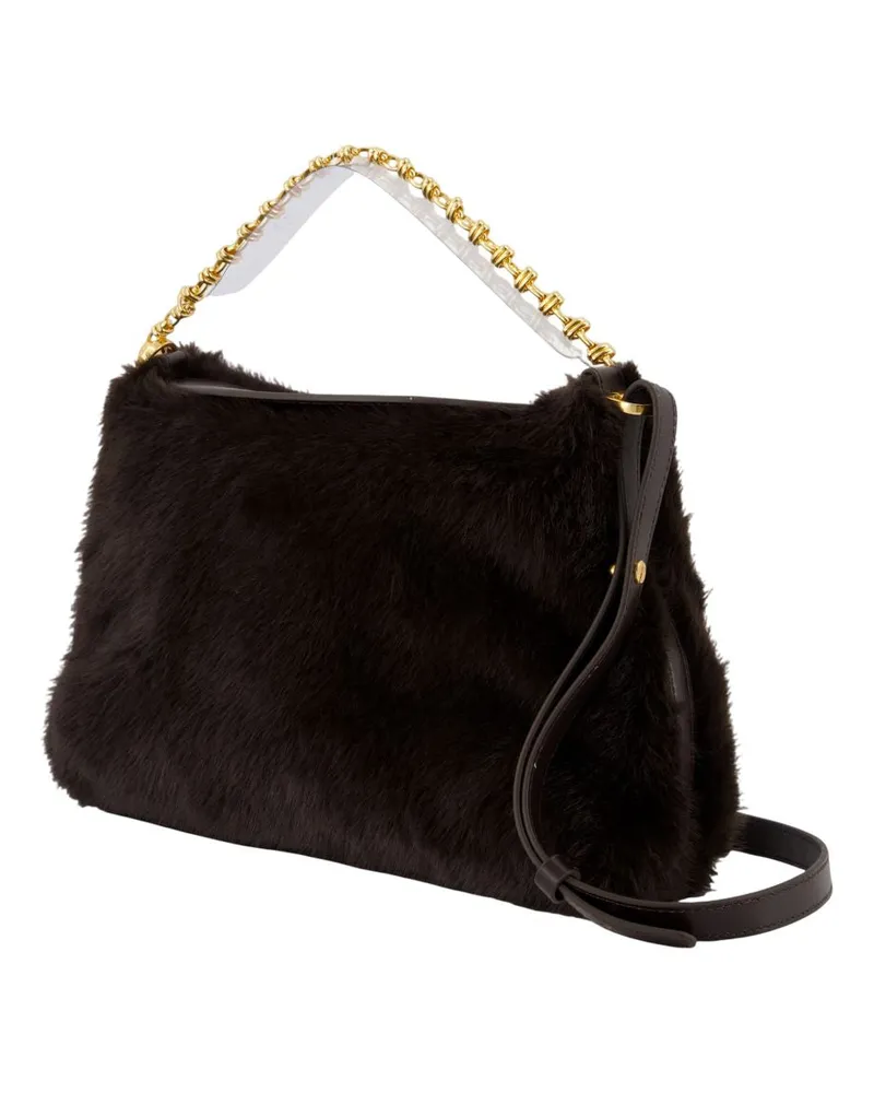 Vanessa Bruno Women's Daily Chain Gm Shoulder Bag -  Synthetic Brown Shoulder-Hobo-Bags Black