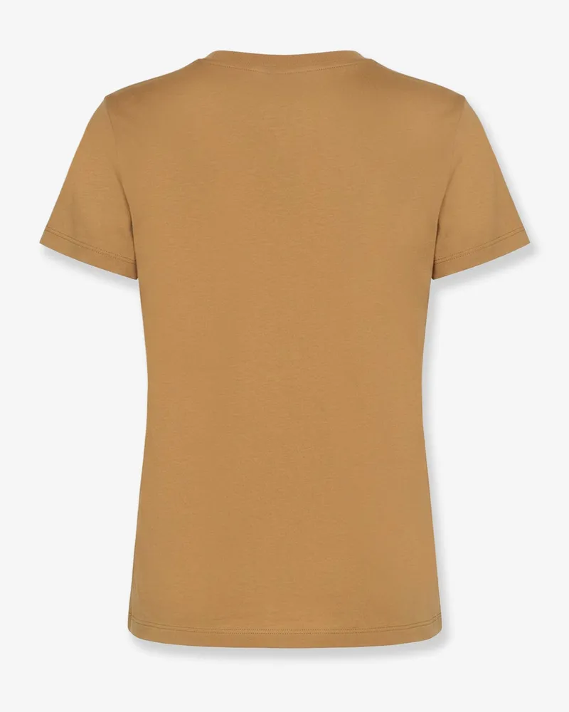 Max Mara Women's Cotton T-Shirt Papaia Beige T-Shirts & Jerseys Beige
