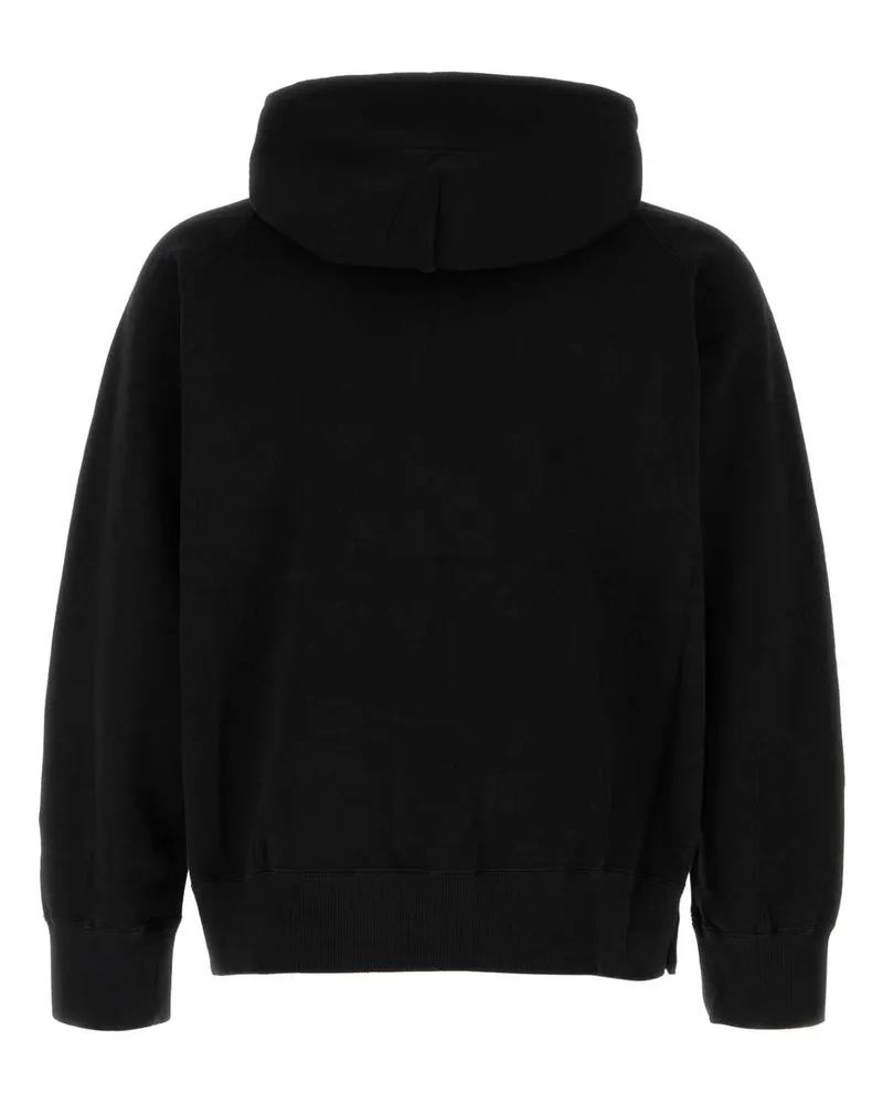 Sacai Unisex Carhartt Wip Cotton Jersey Hoodie Black Felpe Sweater Black