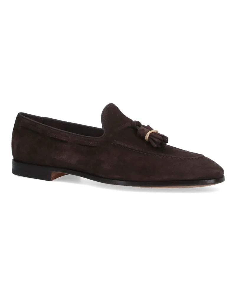 Church's Men's Flat Shoes Brown Calf Leather Brown
