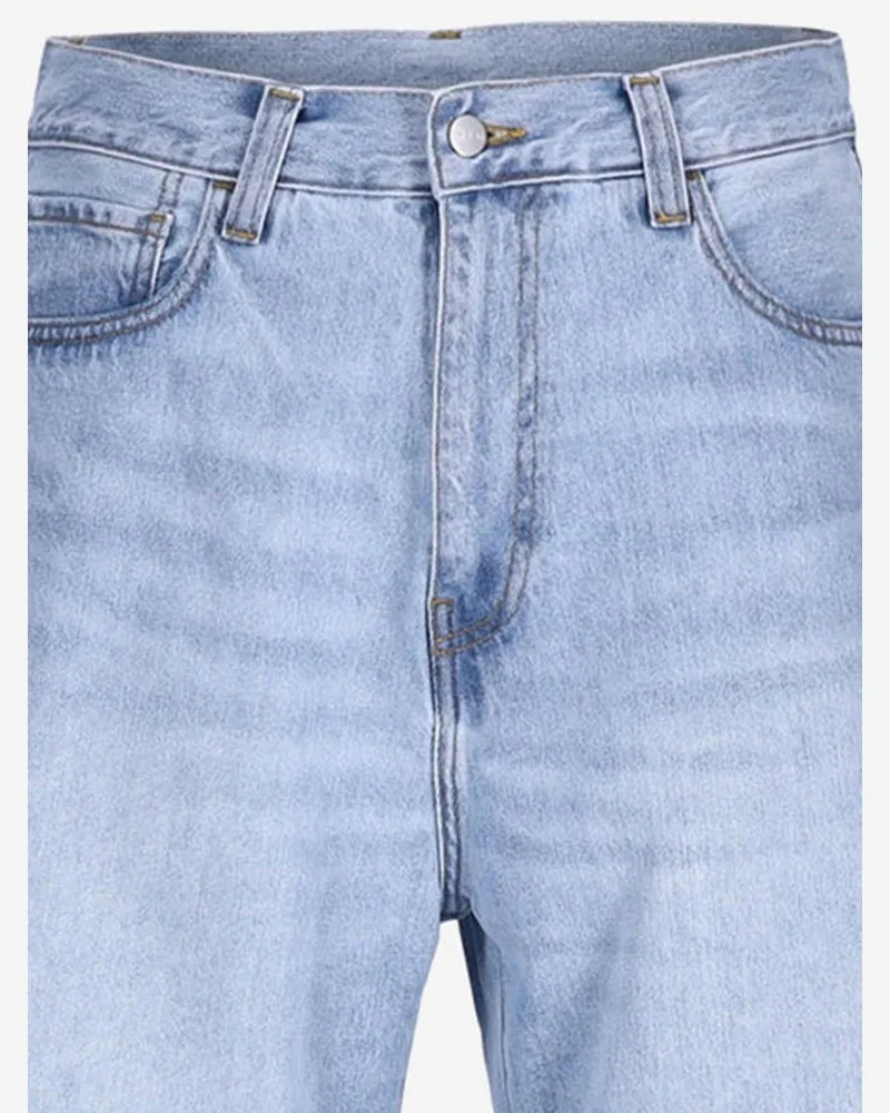 Carhartt WIP Men's Cotton Shorts Landon Light Denim Robertson Jean Blue