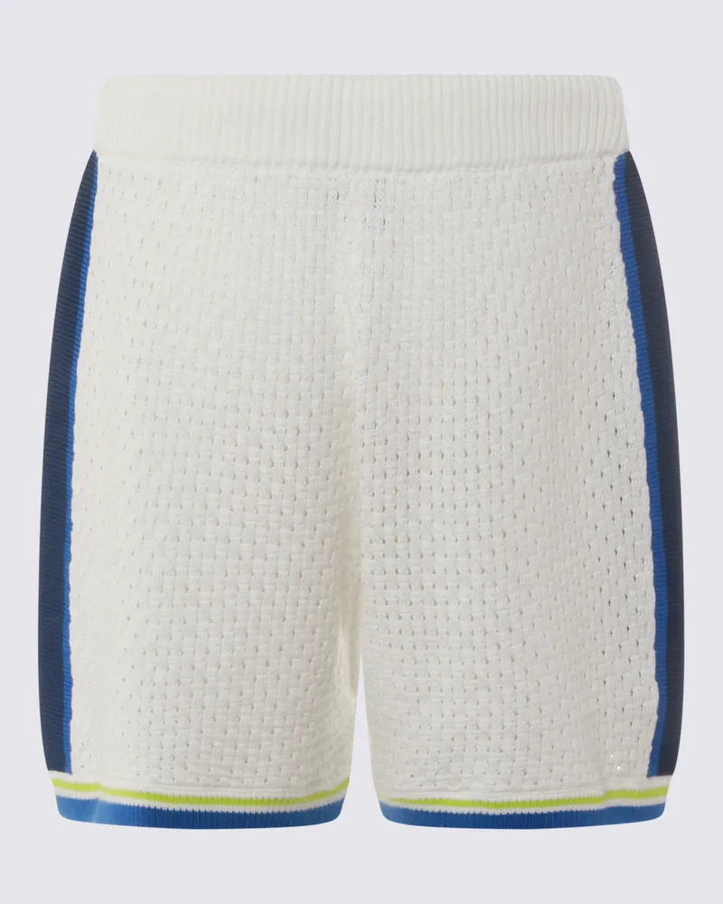 Casablanca Paris Men's Shorts White Blue Co Pl White