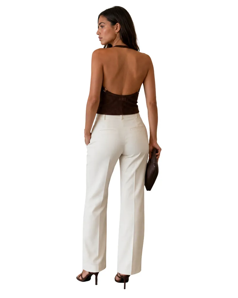Stouls Women's Top Cherry Suede Brown Tops Brown