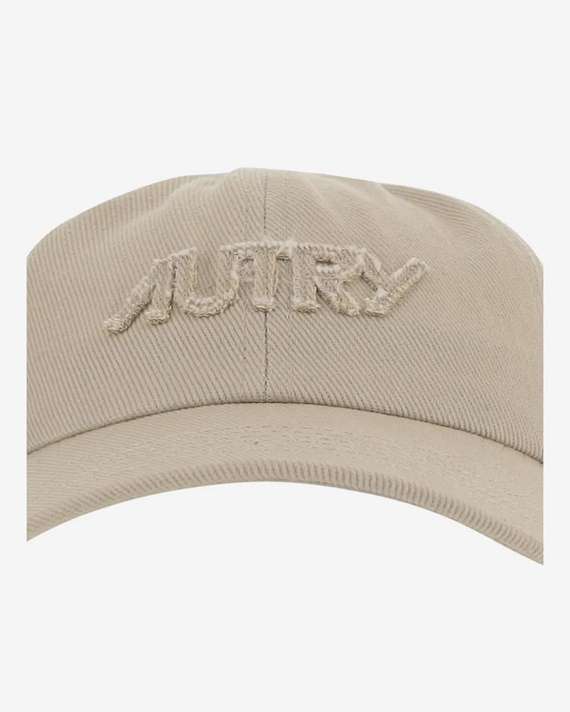 AUTRY Men's Baseball Cap With Logo Beige Cotton Hat Beige