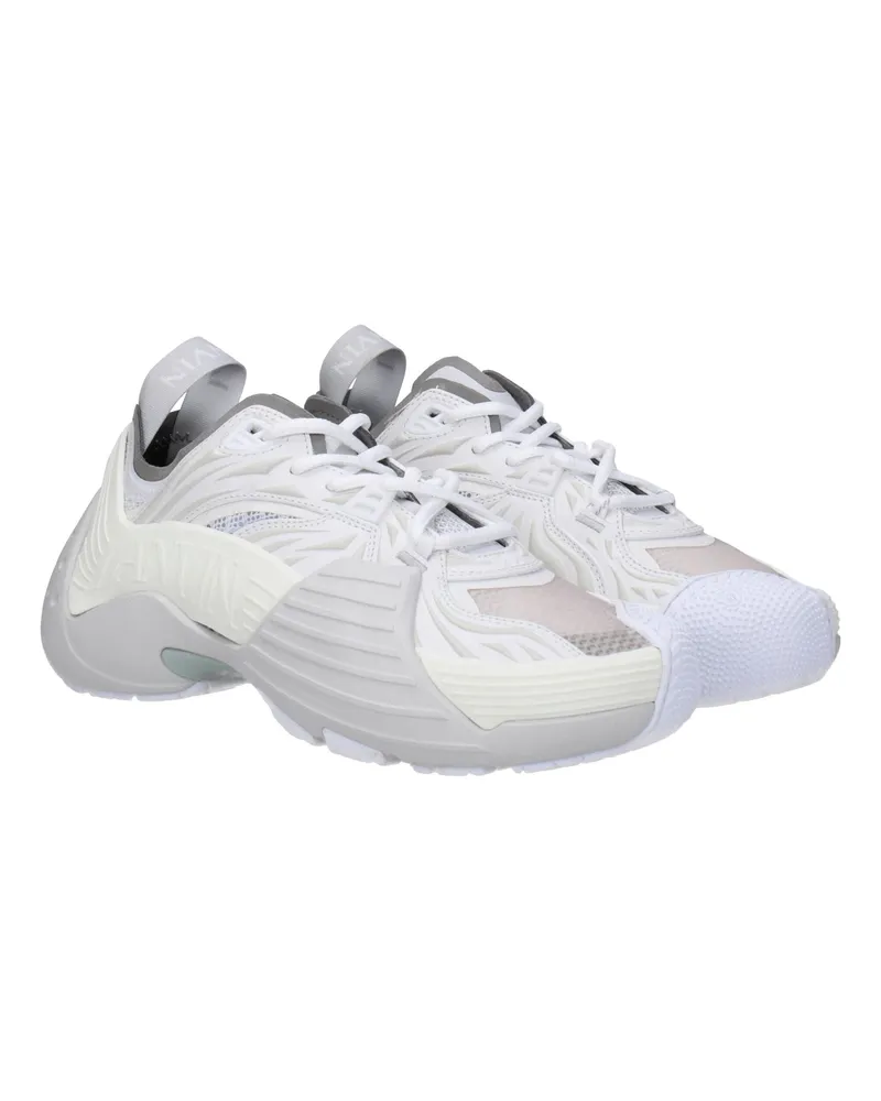 Lanvin Women's White Leather Athletic Sneakers White