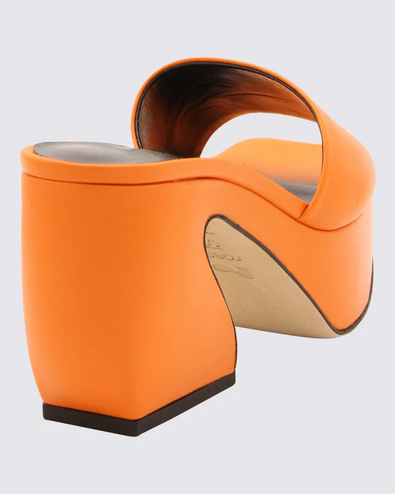 Sergio Rossi Women's Sandals Flash Orange _coverle Sole El Orange