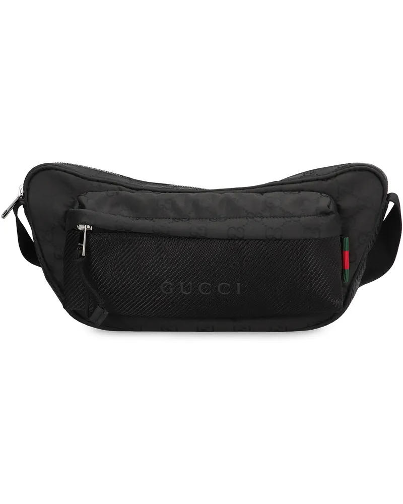 Gucci Men's Nexus Crossbody Bag Black Polyamide Messenger Black