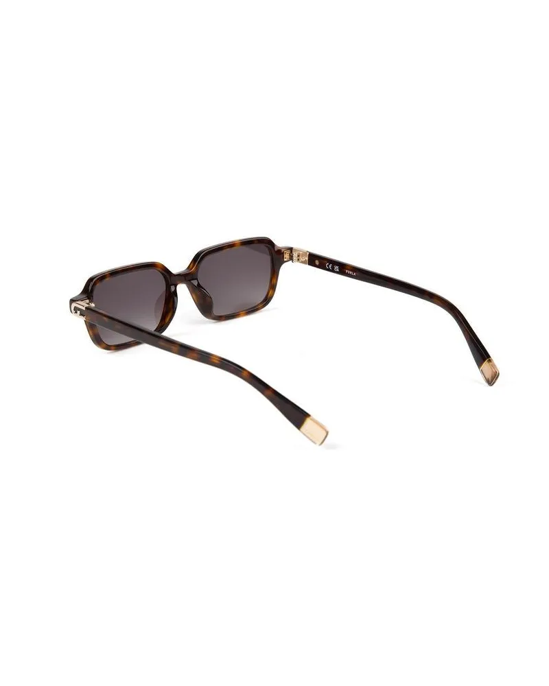 Furla Women's Sunglasses Havana Acetate Brown