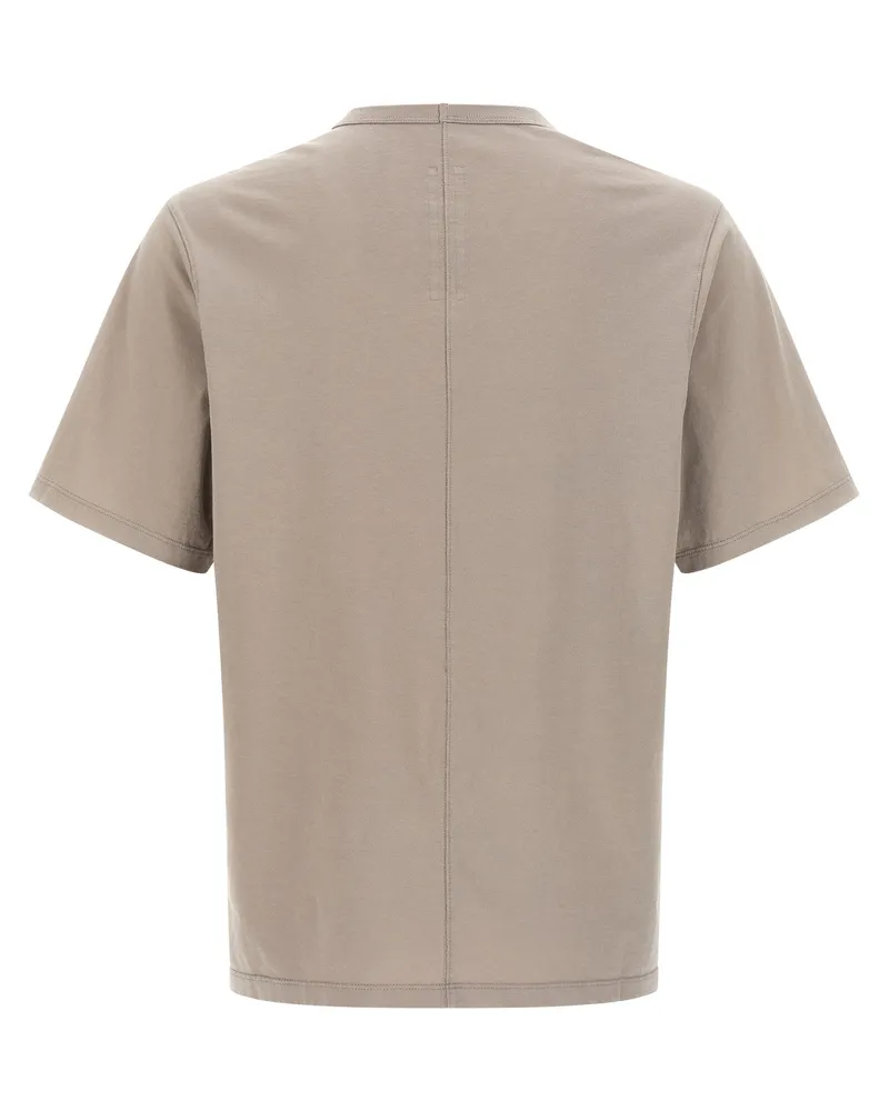 Rick Owens Men Beige Cotton T-Shirt Beige