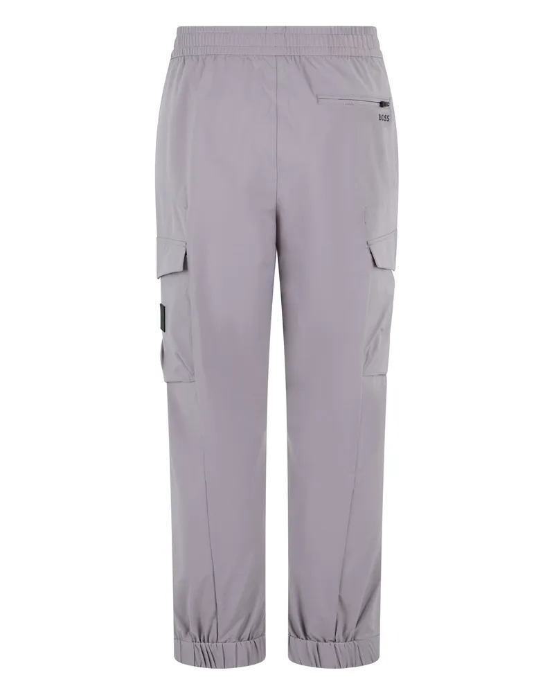 HUGO BOSS Men's Track Pants With Elastic Waist Grey Polyamide Gray