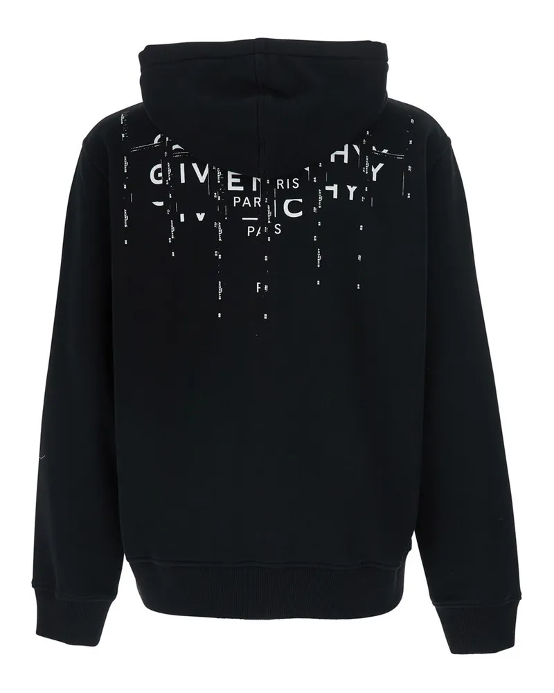 Givenchy Men's Hooded Sweatshirt Black Cotton Sweatshirts Sweater Black