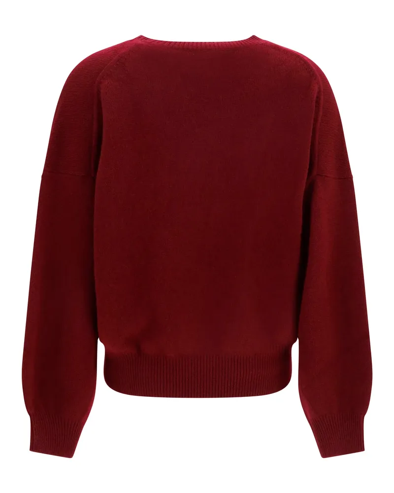Lisa Yang Women's Veira Sweater Deep Plum Kashmir-Capra Hircus Kashmir/capra Red